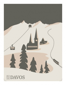 Decke DAVOS in Anthrazit-Taupe