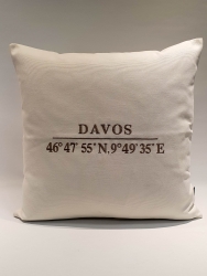 Kissen Davos weiss 55*55